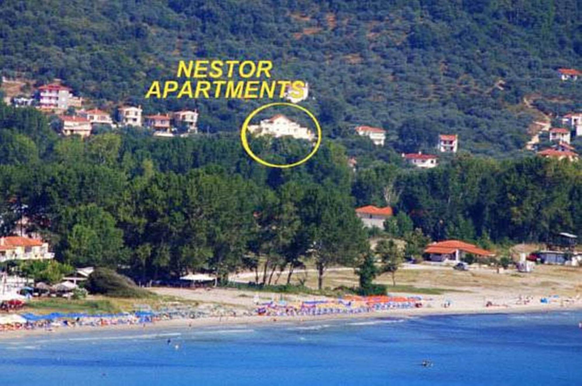 Nestor Apartments Chrysi Ammoudia Bagian luar foto